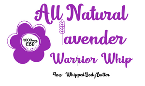 Copy of All Natural Lavender Warrior Whip with CBD