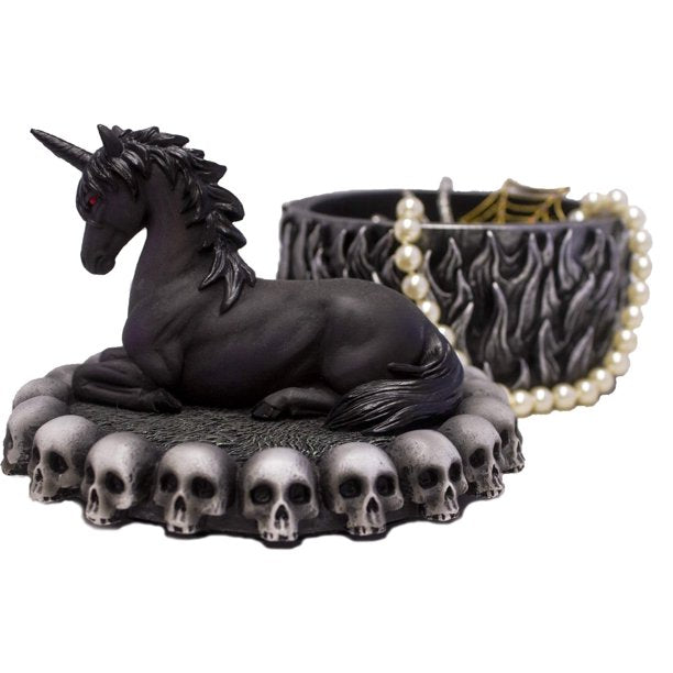 Black Unicorn Jewelry Box