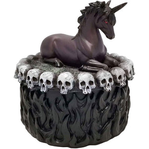 Black Unicorn Jewelry Box