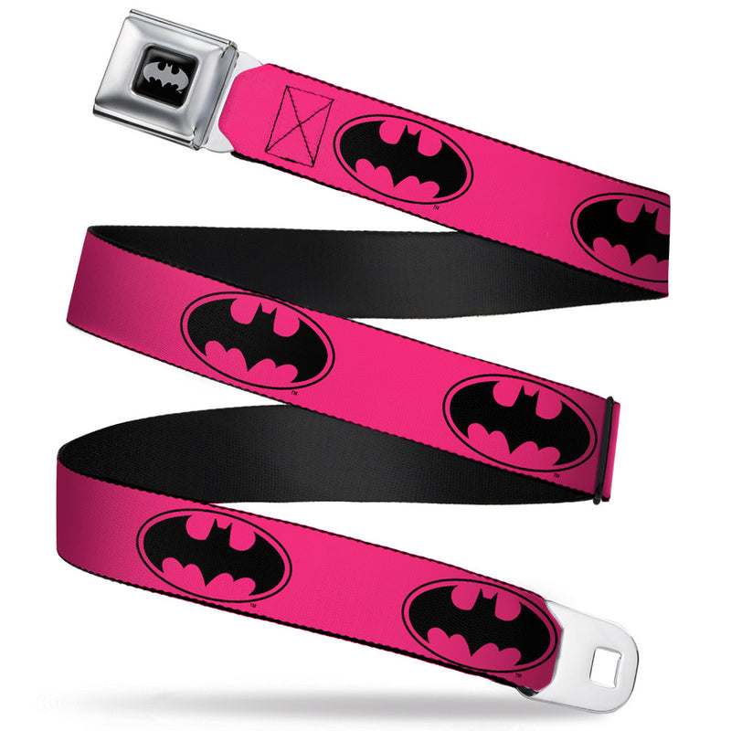 Batman Fuchsia w/Black Logo Seatbelt Belt