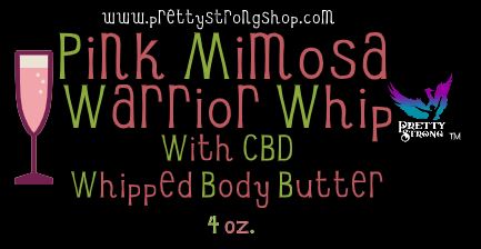 Pink Mimosa Warrior Whip Body Butter with CBD