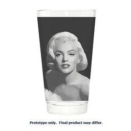 Marilyn Monroe Gray Painting Pint Glass