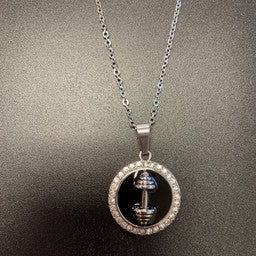 Dumbbell Circle Necklace