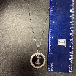 Dumbbell Circle Necklace