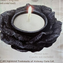 Black Rose Tealight Candle Holder